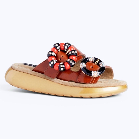 Marc Jacobs Sage Embellished Sandals Women’s Size EU 38 US 8 - Picture 1 of 3